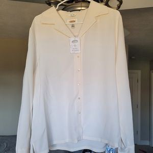 NWT Talbots Size 18 white button up blouse